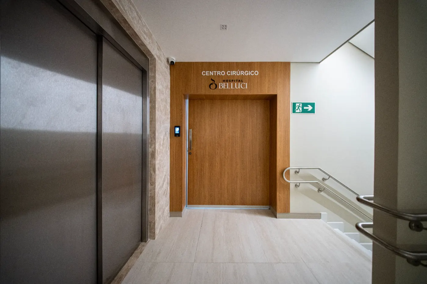 Acesso ao centro cirúrgico do Hospital Belluci