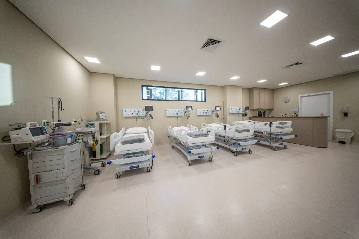 Sala de recuperação do Hospital Belluci